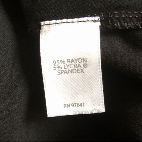 J Jill Wearever Perfect Black Floral Ballet Sleeve Dress Size 2X - Picture 14 of 16